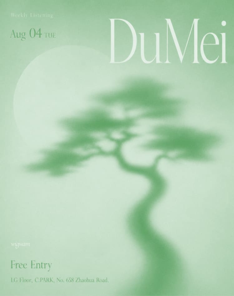 Weekly Listening w/ DuMei event poster or Shanghai Rave Index preview