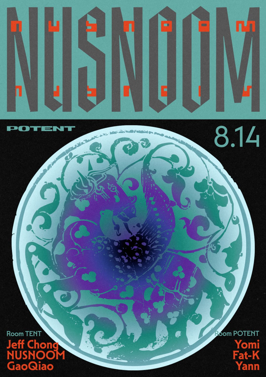 NUSNOOM (KR) event poster or Shanghai Rave Index preview