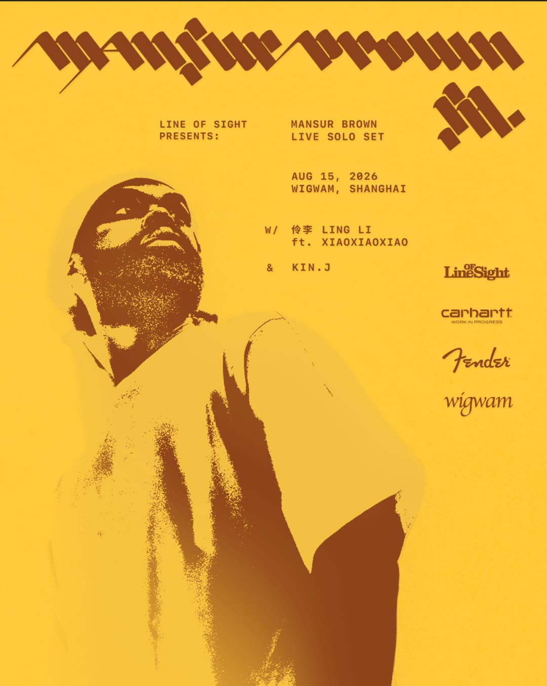 Mansur Brown Live event poster or Shanghai Rave Index preview