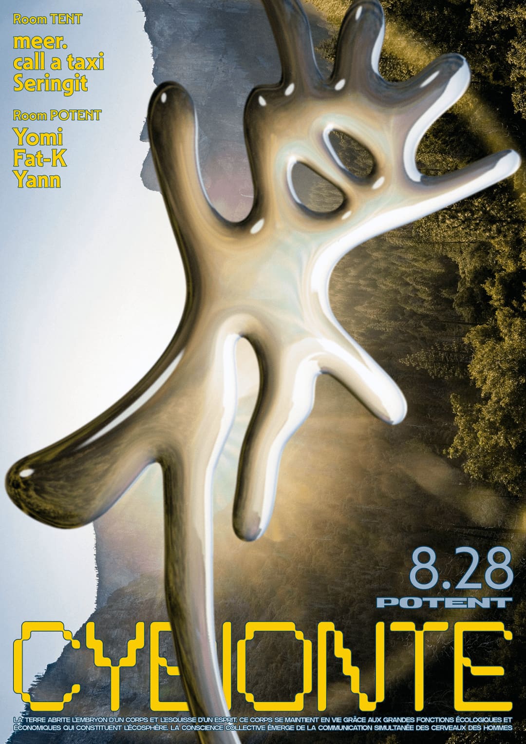 CYBIONTE 有机共生 event poster or Shanghai Rave Index preview