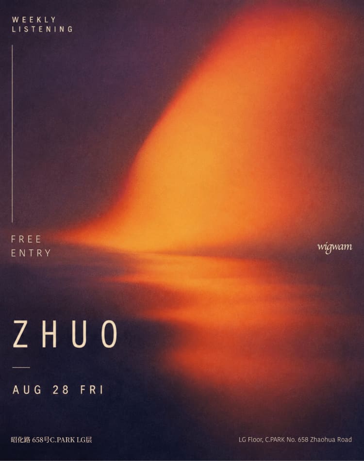 Weekly Listening with ZHUO event poster or Shanghai Rave Index preview