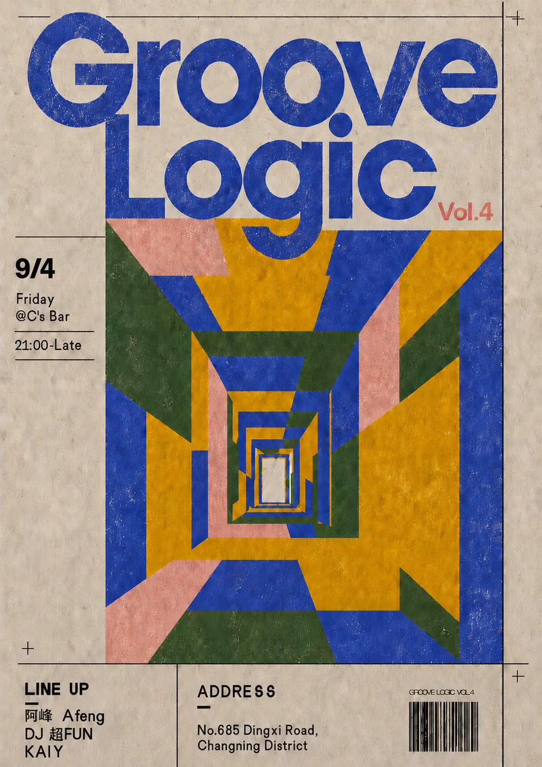 Groove Logic Vol. 4 event poster or Shanghai Rave Index preview