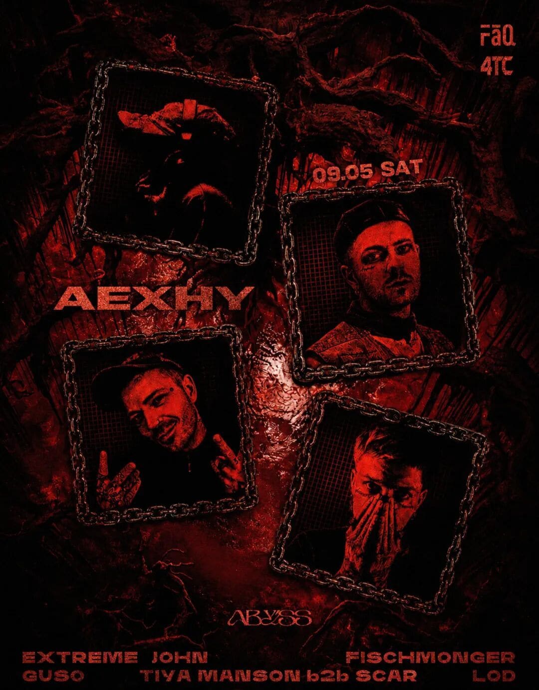 FaQ pres. Aexhy event poster or Shanghai Rave Index preview