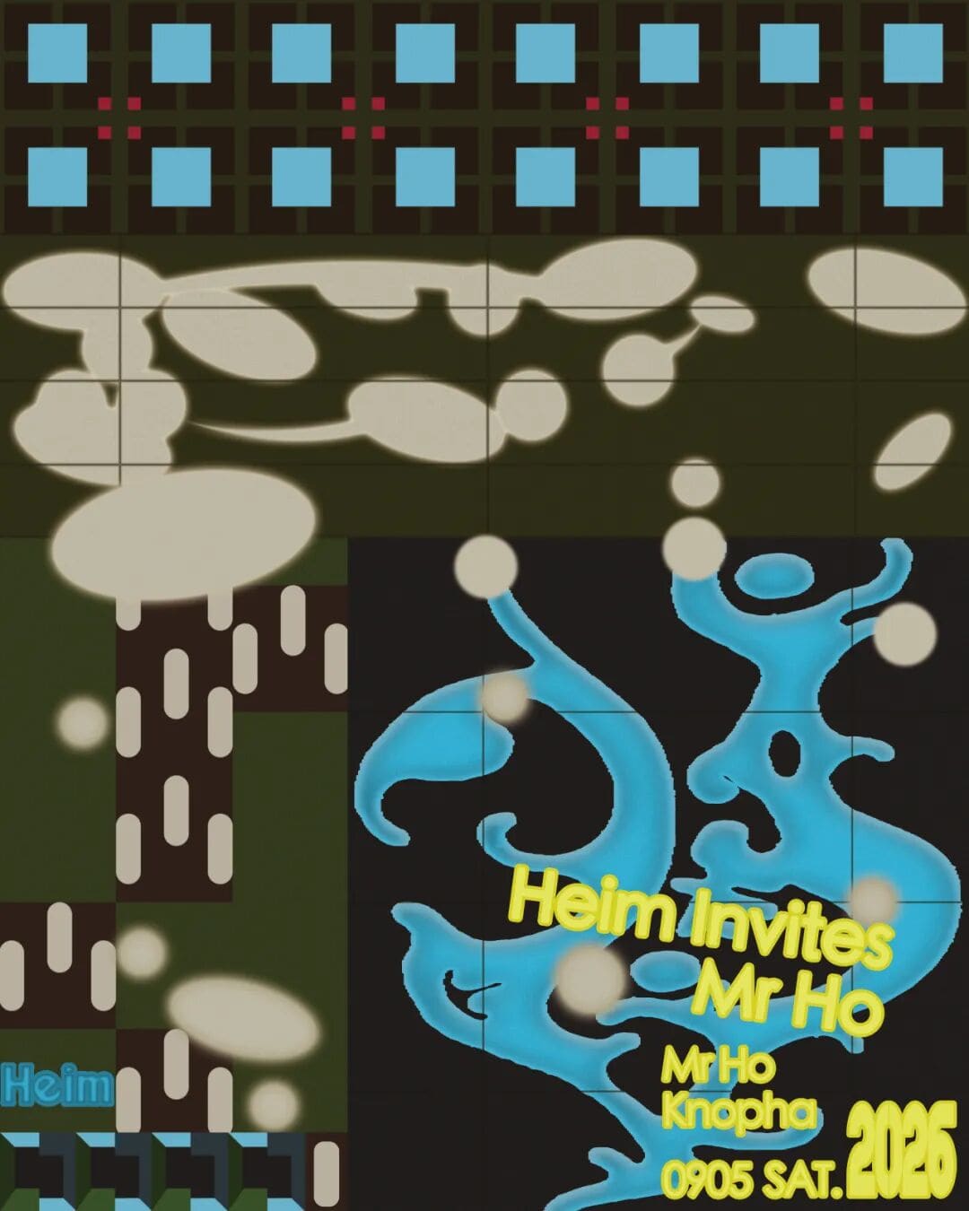 Heim Invites: Mr Ho event poster or Shanghai Rave Index preview