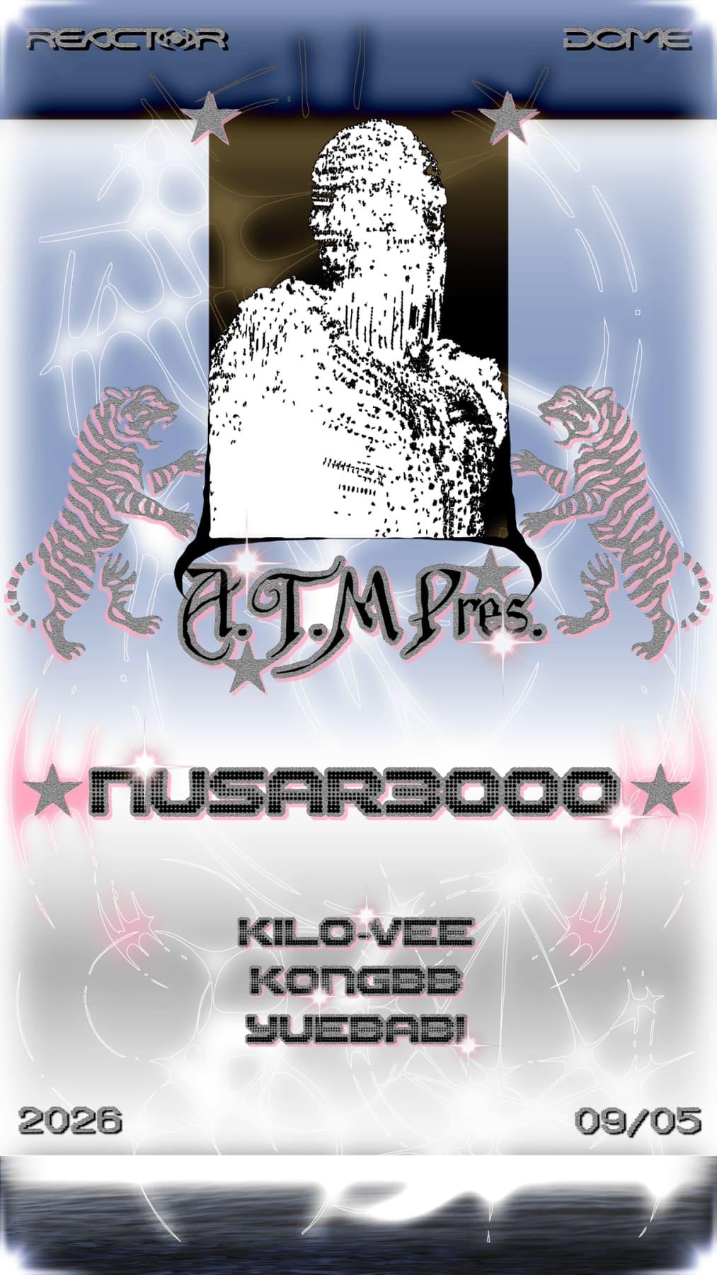 A.T.M Pres. Nusar3000 event poster or Shanghai Rave Index preview