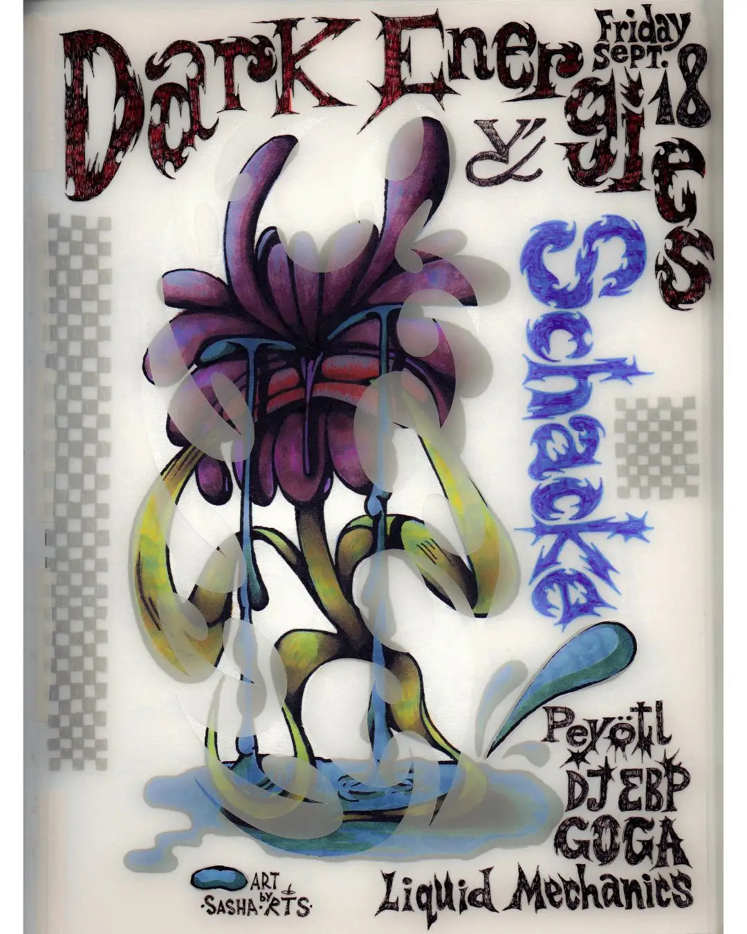 Dark Energies w. Schacke event poster or Shanghai Rave Index preview