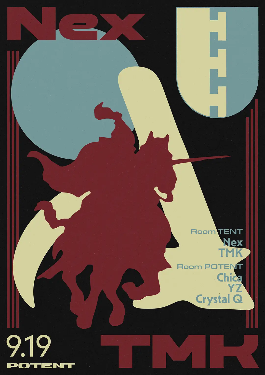 Nex & TMK (MN) event poster or Shanghai Rave Index preview