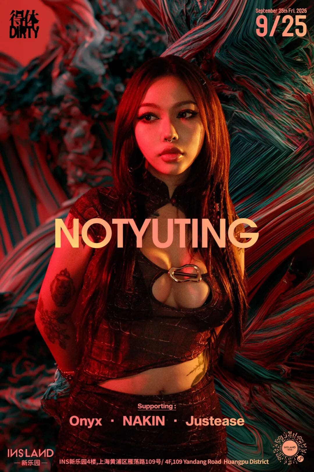 NOTYUTING event poster or Shanghai Rave Index preview