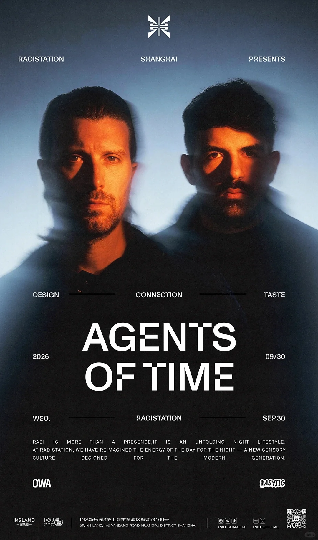 RAVECATION · Agents of Time event poster or Shanghai Rave Index preview