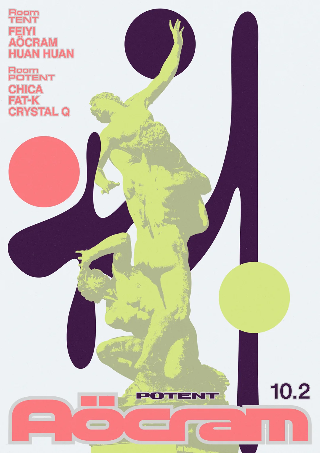 Aöcram event poster or Shanghai Rave Index preview