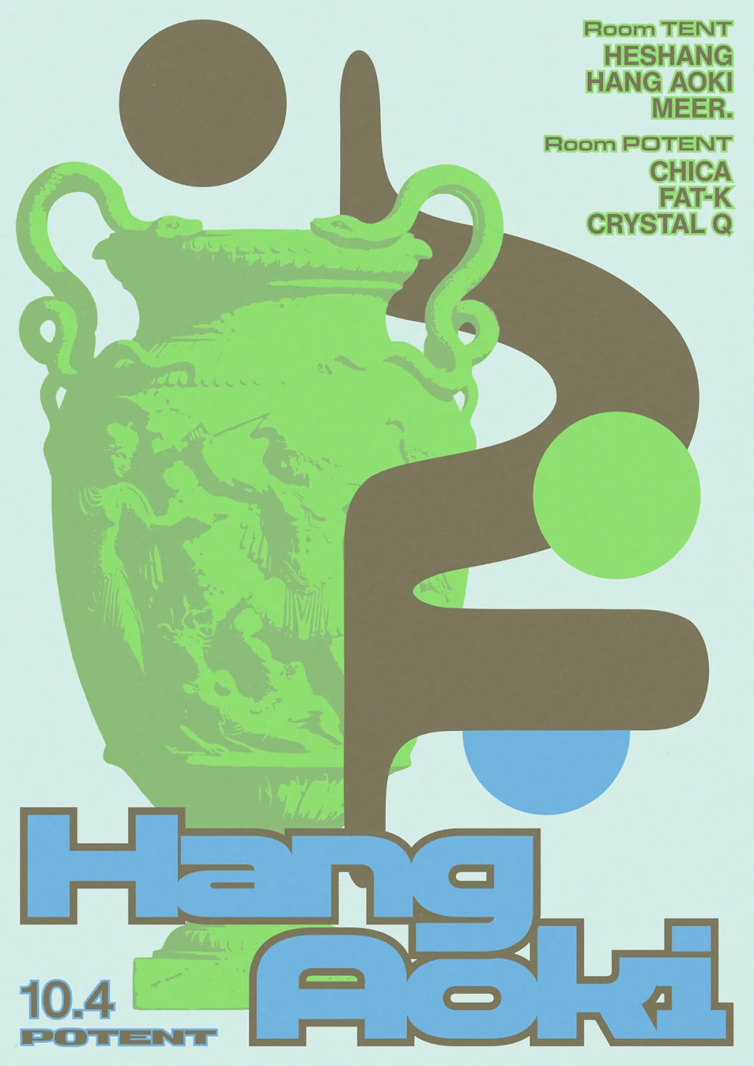 Hang Aoki event poster or Shanghai Rave Index preview