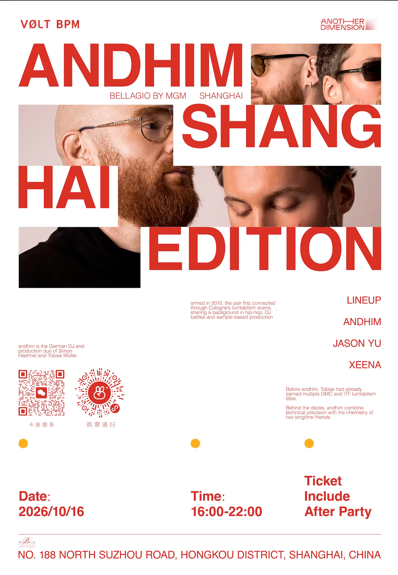 CASA ISLA｜andhim event poster or Shanghai Rave Index preview