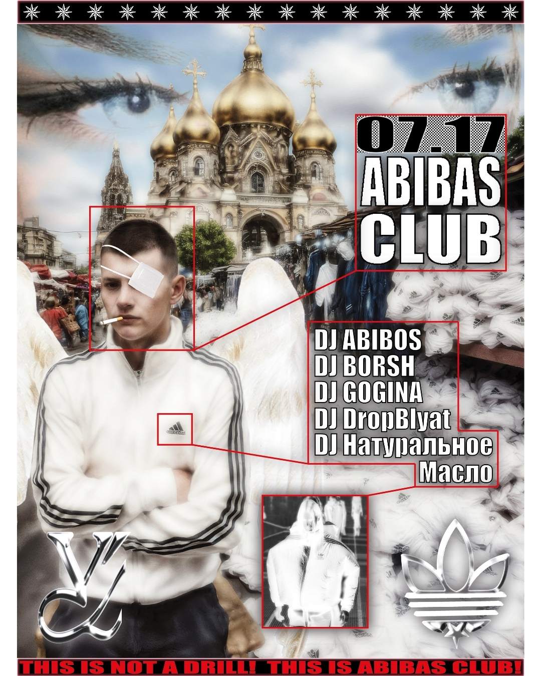 ABIBAS CLUB: SLAV DEAD HOUSE event poster or Shanghai Rave Index preview