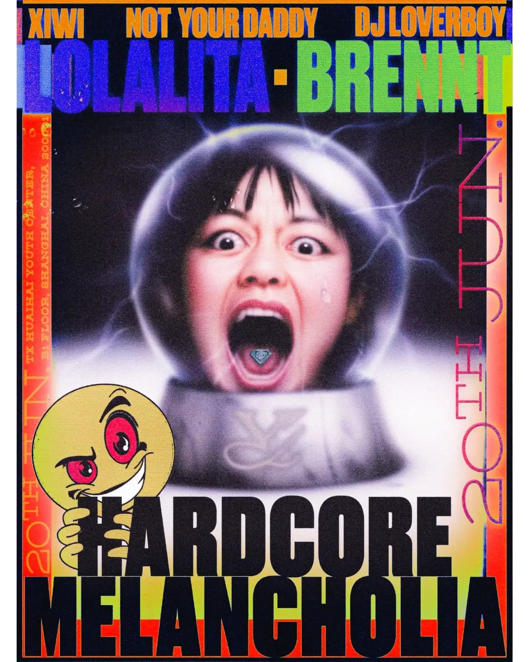 Hardcore Melancholia w. Lolalita & BRENNT(LIVE) event poster or Shanghai Rave Index preview