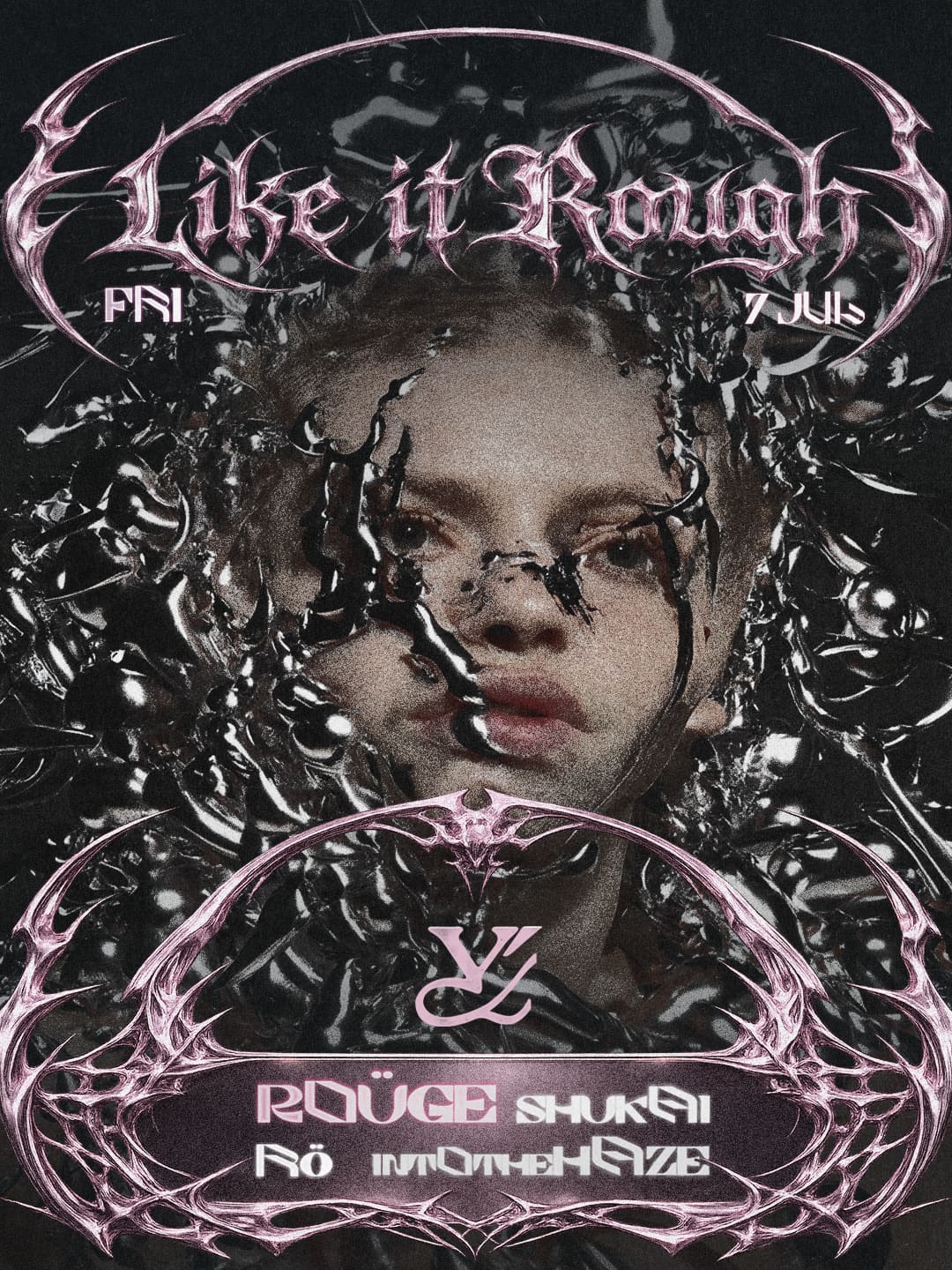 Like it Rough w. ROÜGE event poster or Shanghai Rave Index preview