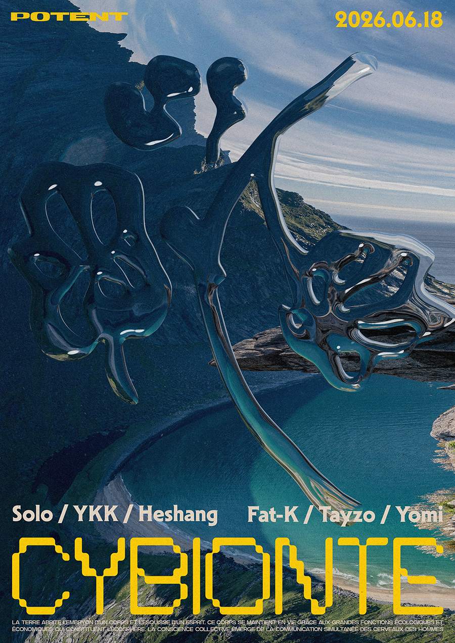 Cybionte with Solo, YKK, & Heshang event poster or Shanghai Rave Index preview