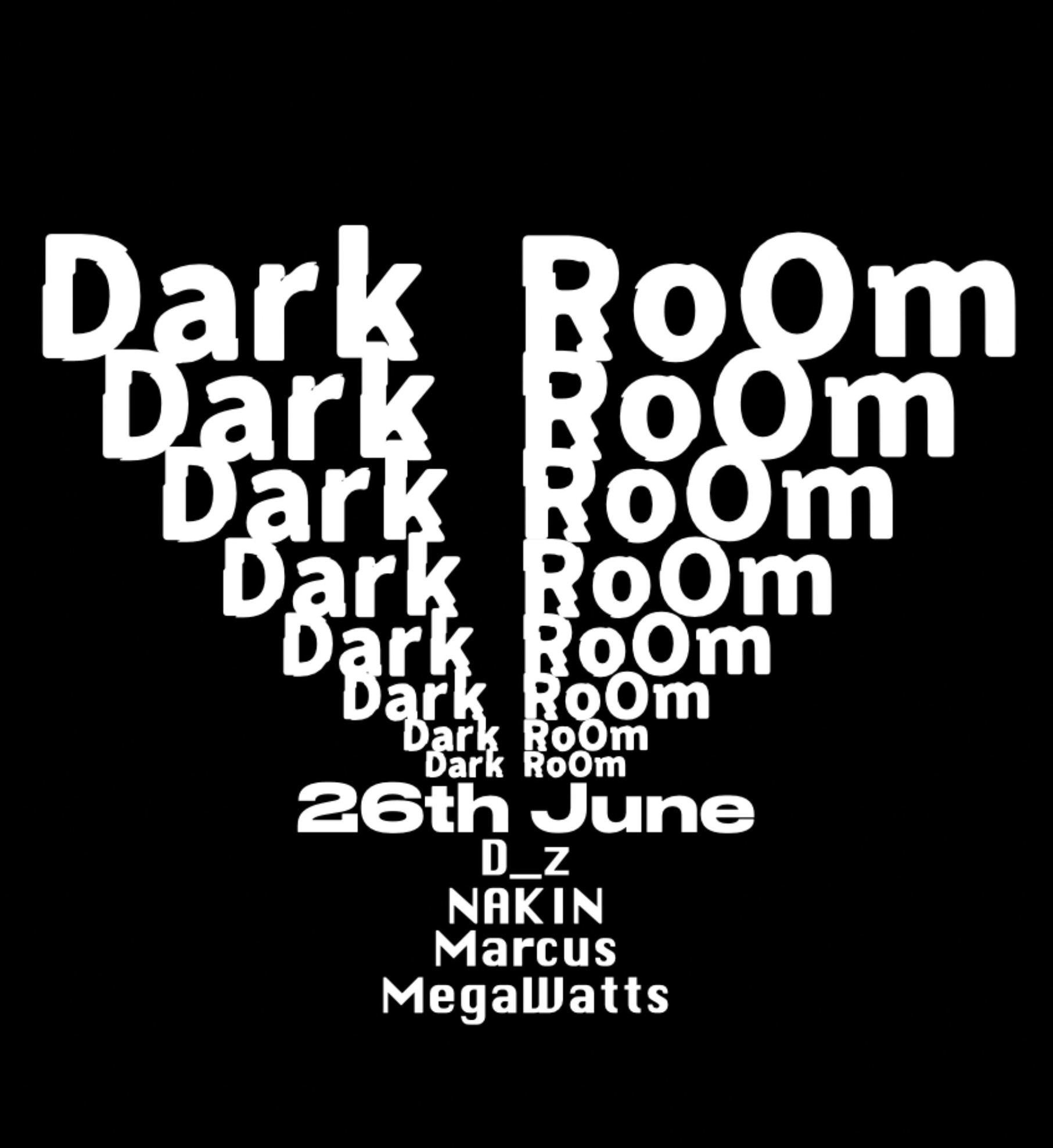 Dark RoOm event poster or Shanghai Rave Index preview