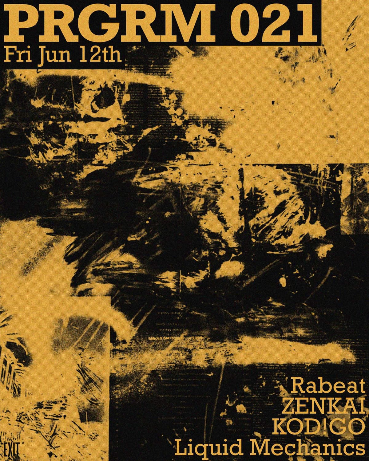 PRGRM 021 event poster or Shanghai Rave Index preview