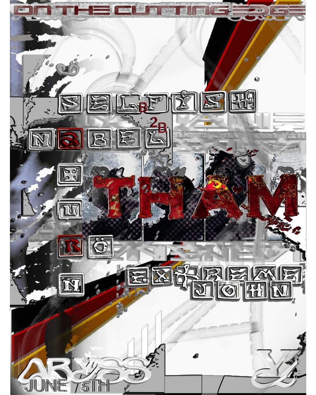 On The Cutting Edge w. Tham event poster or Shanghai Rave Index preview